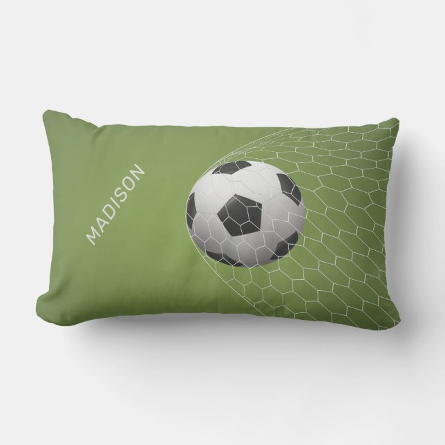 Nombre personalizado almohadas de Soccer Goal (Anverso)