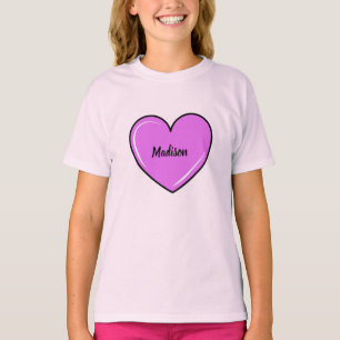 Nombre personalizado Amor Corazón Camiseta