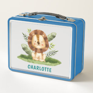 Nombre Personalizado Animales Cute Niños Leones