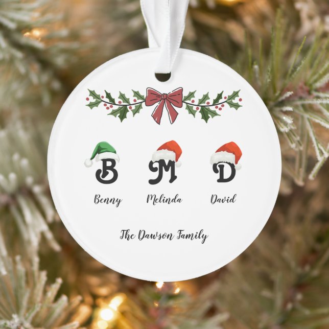 Nombre personalizado Árbol de Navidad Ornamento ac (Árbol)
