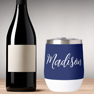 Nombre personalizado azul de la Marina de moda en