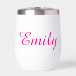 Nombre personalizado Bachelorette Bridal Party<br><div class="desc">Nombre Personalizado Bachelorette Bridal Party Minimal Monograma Elegante Tumbler Termal de Vino Moderno.</div>