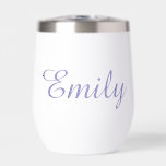 Nombre personalizado Bachelorette Bridal Party<br><div class="desc">Nombre Personalizado Bachelorette Bridal Party Minimal Monograma Elegante Tumbler Termal de Vino Moderno.</div>