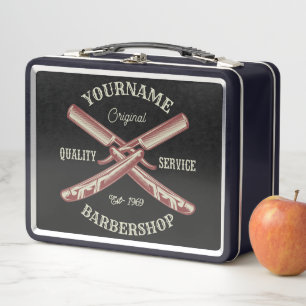 NOMBRE personalizado Barber Straight Razor Barbers
