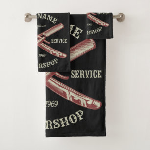 NOMBRE personalizado Barber Straight Razor Barbers