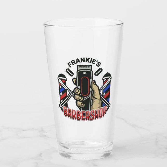 NOMBRE personalizado Barbería de retro de barbería (Anverso)