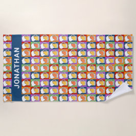 Nombre personalizado BeER Pop Art toalla de playa
