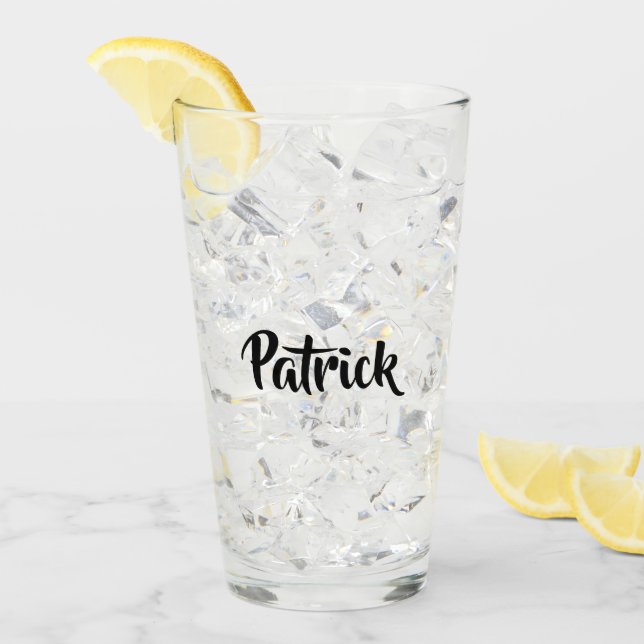 Nombre personalizado blanco plano (Anverso (hielo))