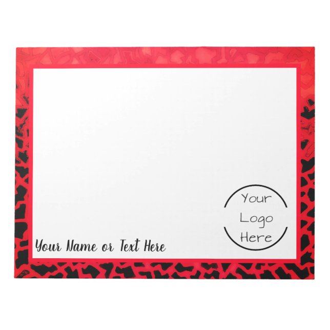 Nombre personalizado - Bloc de notas de logotipo (Frente)