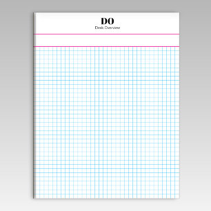 Nombre personalizado Bloc de notas de papel cuadra