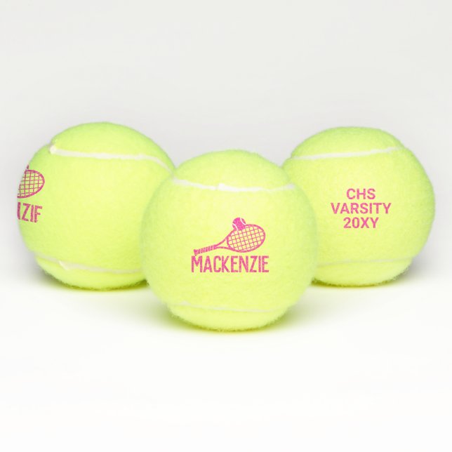 Nombre personalizado: bolas de tenis Personalizado (Múltiples)