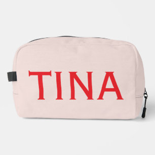 Nombre personalizado Bolsa cosmética Minimalista m