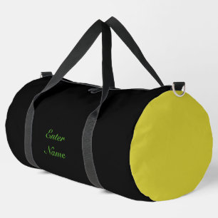 Nombre personalizado Bolsa de gimnasia amarillo ve