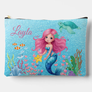 Nombre personalizado Bolsa de maquillaje de Sirena