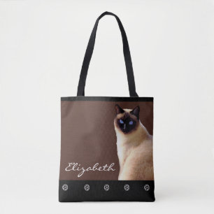 Nombre personalizado: bolsa de tocador siamesa
