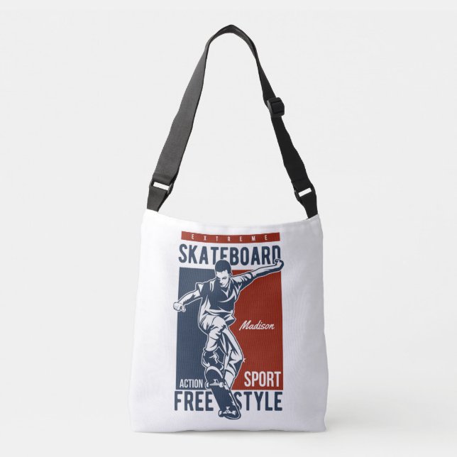 Nombre personalizado Bolsas de skateboarding (Anverso)