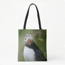 Nombre personalizado Bolsos de Puffin