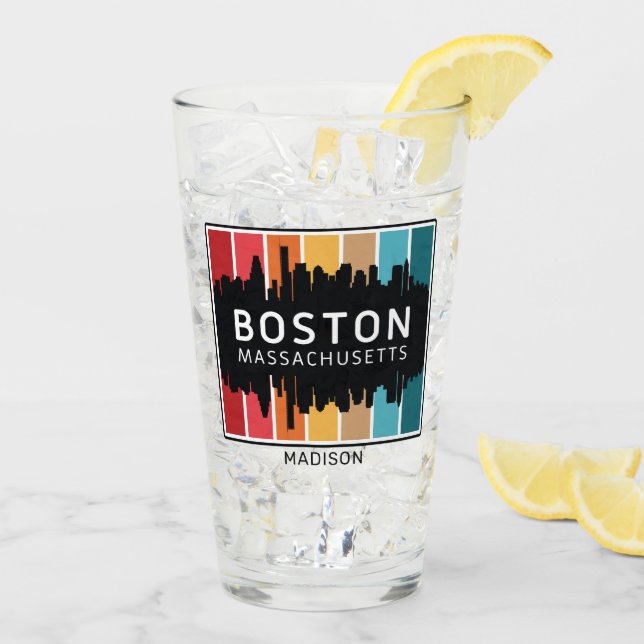 Nombre personalizado Boston Massachusetts (Reverso (hielo))