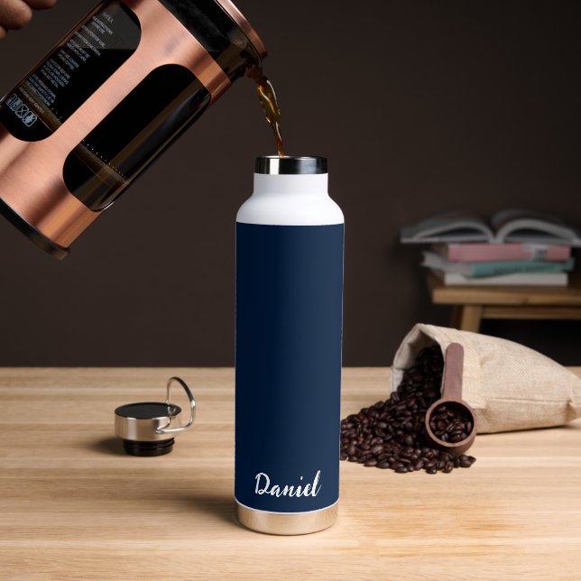 Nombre personalizado Botella de agua (Café)