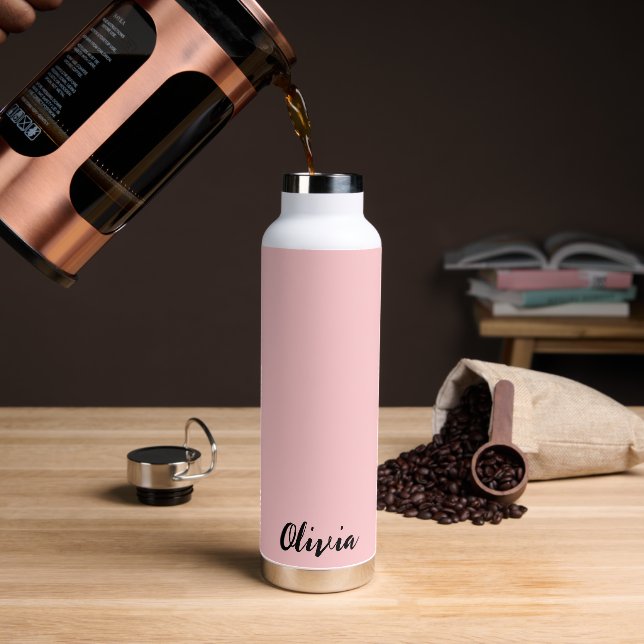 Nombre personalizado Botella de agua (Café)