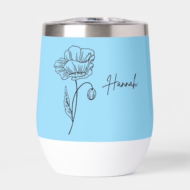 Nombre personalizado Botella de agua (Frente)