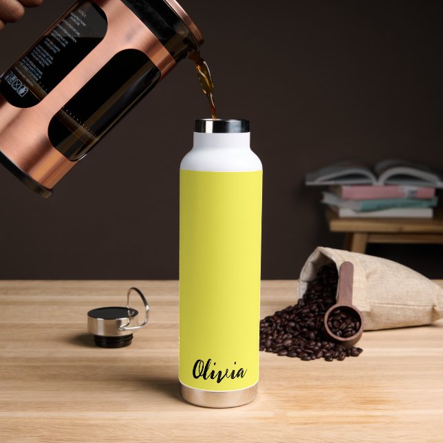 Nombre personalizado Botella de agua (Café)