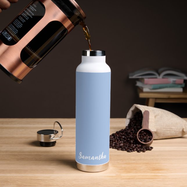 Nombre personalizado Botella de agua (Café)