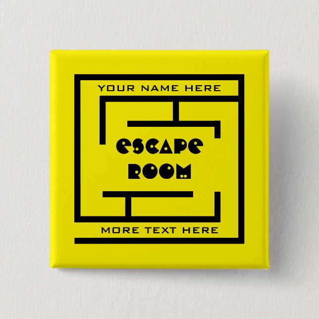 Nombre personalizado botón Escape Room con logotip (Anverso)