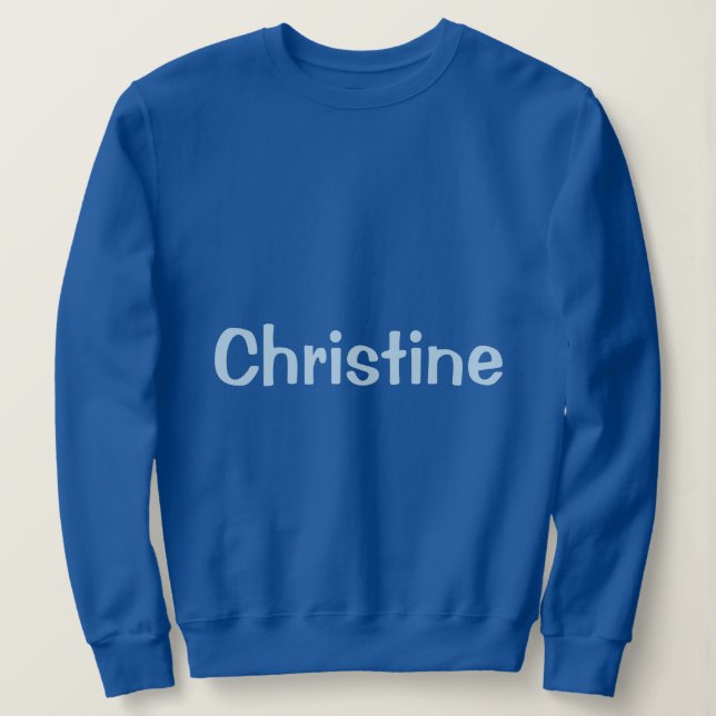 Nombre personalizado Camisa sudadera básica para m (Anverso del diseño)