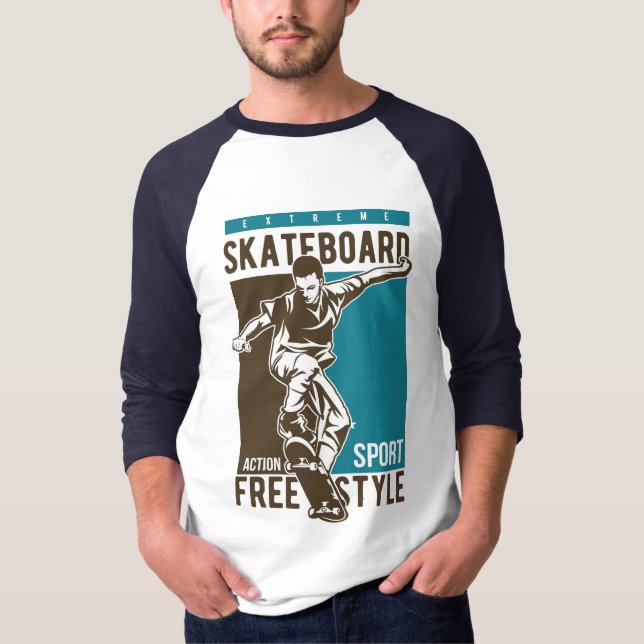 Nombre personalizado camisetas de Skateboarding y  (Anverso)