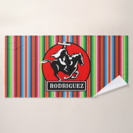 NOMBRE personalizado Carro Caballo Español Serape