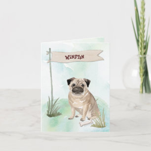 Nombre personalizado Chocolate Lab Mascota Perro