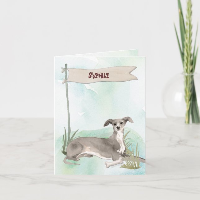 Nombre personalizado Chocolate Lab Mascota Perro (Anverso)