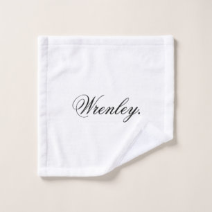 Nombre Personalizado Clásico Blanco