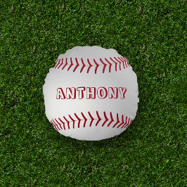 Nombre personalizado Cojín decorativo de béisbol r