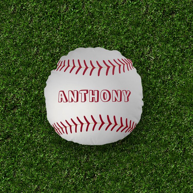 Nombre personalizado Cojín decorativo de béisbol r (Subido por el creador)
