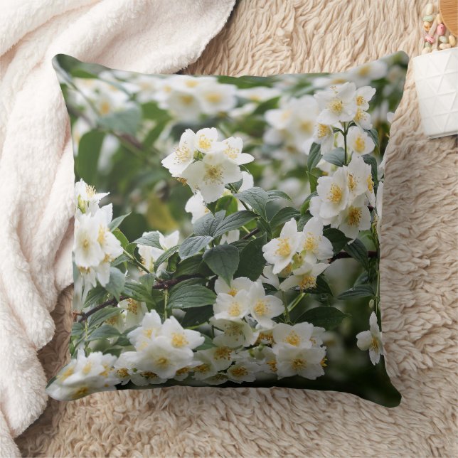 Nombre personalizado Cojín decorativo de flores de (Manta)