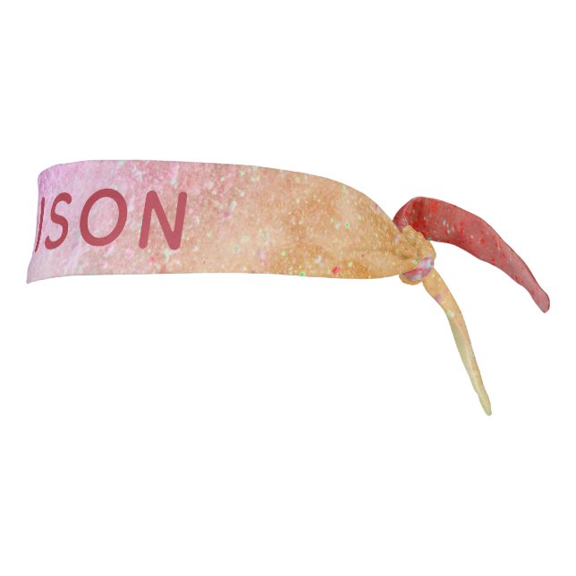 Nombre personalizado Color Explosión Tie Headband (Girar 90)