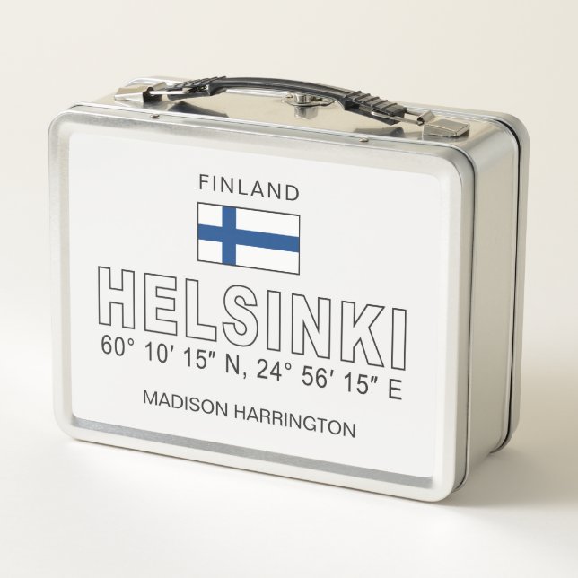 Nombre personalizado coordenadas de Helsinki (Reverso)