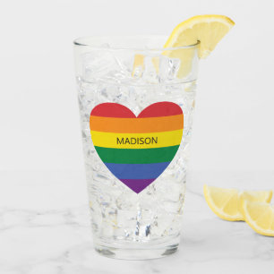 Nombre personalizado Corazón arcoiris