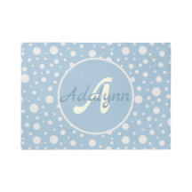 Nombre personalizado Corte Polka Dot Pastel Nurser