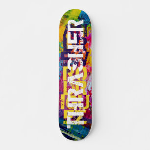 Nombre personalizado Cubierta de skateboard colori