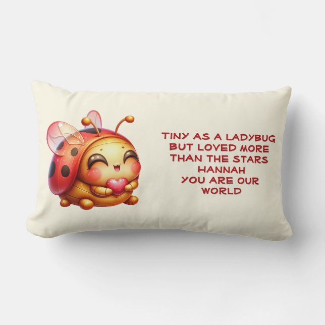 Nombre personalizado de bebé almohada (Anverso)