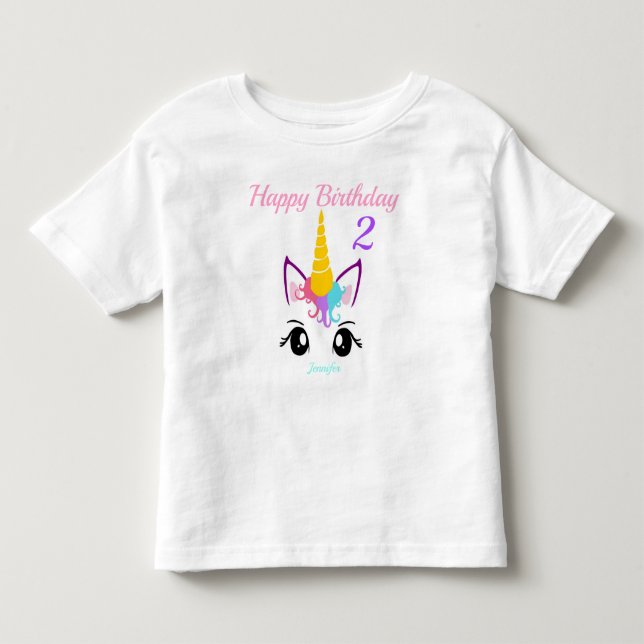NOMBRE personalizado de camiseta de cumpleaños de  (Anverso)