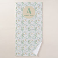 Nombre personalizado de color de agua del bebé del