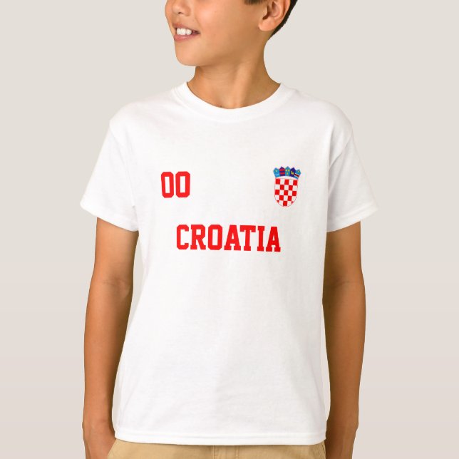 Nombre Personalizado De Croacia Y Jersey De Fútbol (Anverso)