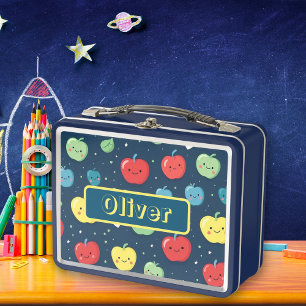 Nombre personalizado de fruta de manzanas colorida