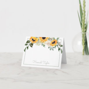 Nombre personalizado de girasol