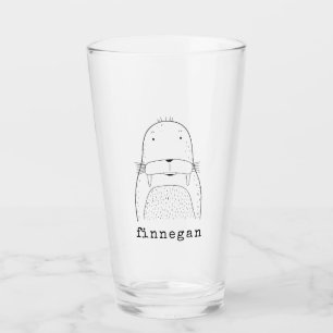 Nombre personalizado de Ilustracion de línea simp