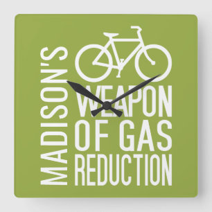 Nombre personalizado de la bicicleta y reloj de pa